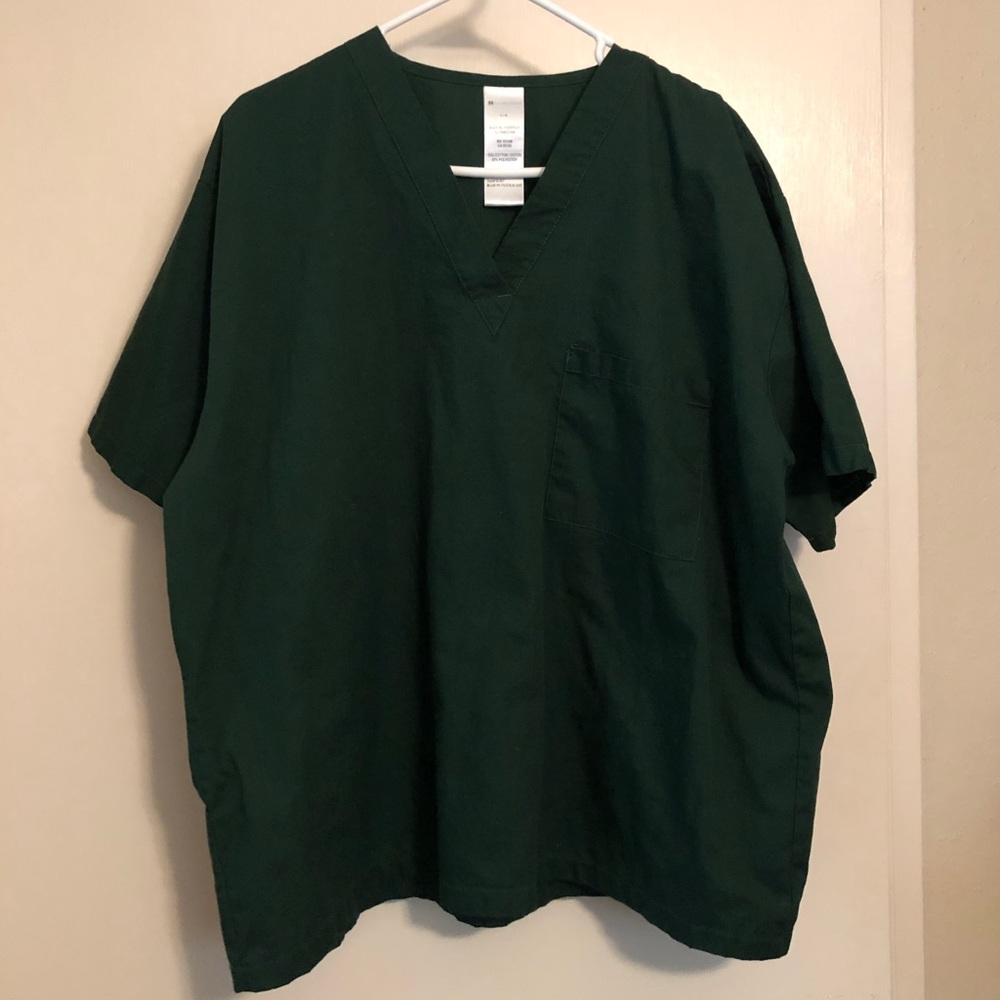 Forest Green Scrub Top